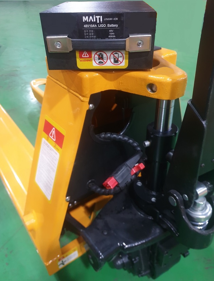 리고 전동 파렛트 트럭 48V풀전동 관통형